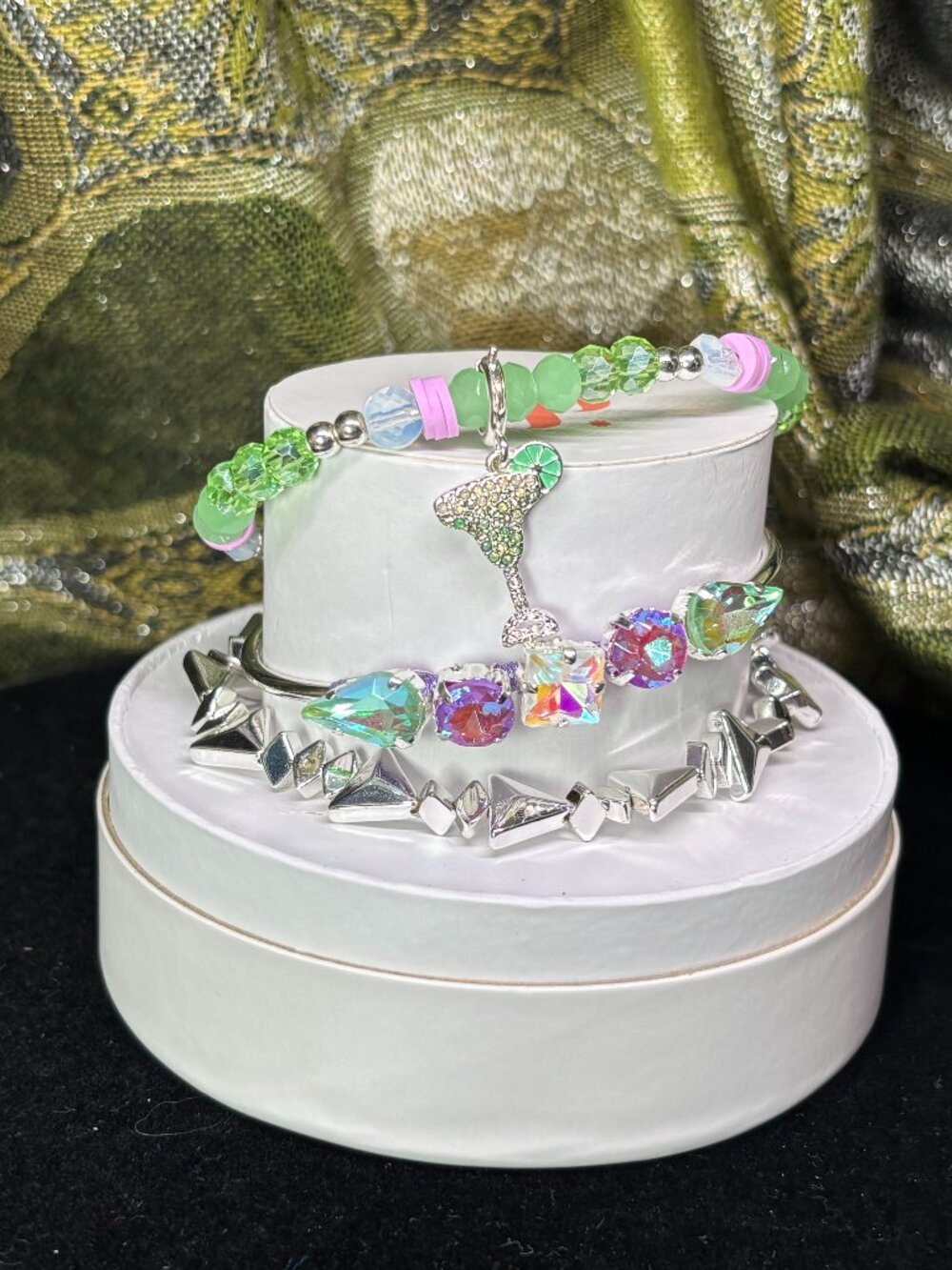 Bomb Party "Puerto Rican Paradise" Summer Stacks 3 Bracelet Set with Margarita